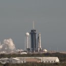 스페이스 엑스 테스트 화재 팔콘 9 NASA 과학 탐사선 발사 앞서 로켓 이미지