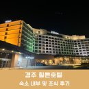 경주 힐튼 호텔 호캉스 호텔 내부 및 조식 뷔페 후기