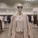 H&amp;M 린넨 블렌드 수트 베스트 와이드 팬츠 세트 후기 및 사이즈