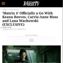 'Matrix 4' 만들고 있다네요 (from Variety) 이미지