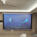 삼성광학 | 대구 스크린 설치, 신규 입주 아파트 거실 DCS 광학 스크린 홈시어터 설치 사례