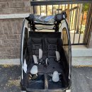 Aosom Child Bike Trailer 3 In1 Foldable Jogger 2-Seater 이미지