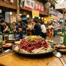 고기앉아고기먹는정육점