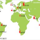 5월달 세계 증시 지도의 변화 추이... 이미지