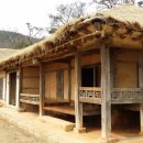 초가집 농장 이미지