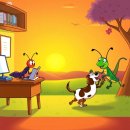 개미와 베짱이 이미지