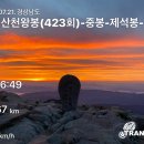 086.사동초교삼거리_1 | 2021-07-21 지리산 천왕봉 일출 산행 (중산리-천왕봉-중봉-제석봉-연하봉 코스:중산리 원점회귀 응용...