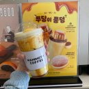 [리뷰] 매머드익스프레스 커스터드 푸딩 라떼 2024년 3월 봄 신메뉴