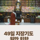 성암스님의 49일 지장기도 원만 회향 이미지