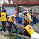 동구 좌성대 와 매축지마을 수해복구작업 이미지