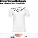 [품절] 비비안웨스트우드 암 앤 커틀러스 넥프린트 티셔츠 화이트 Vivienne Westwood Anglomania Arm & Cutlass Neck Print T-Shirt 이미지