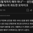 "이렇게까지 해야 하나"... 성인용 넷플릭스의 과도한 모자이크 이미지