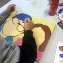 그리기 쉬운 아크릴화 이미지