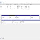 하드 디스크 파티션 분할이 제대로 되었는지 봐주실 수 있나요?? 이미지
