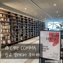 수원 광교 갤러리아 서점 할인되는 북카페 카페꼼마 cafe comma