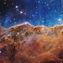Webb는 Carina Nebula의 '우주 절벽'을 봅니다. 이미지