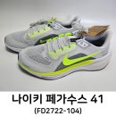 2722 | 나이키 남자 러닝화 추천 페가수스 41 화이트/라임(FD2722-104)