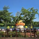 풍선위드유인벌룬 | 아이랑 잠실 석촌호수 메이플스토리 팝업 후기, 롯데월드몰 주차하고 주황버섯 풍선까지!