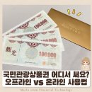 국민관광상품권 사용처 온라인 오프라인 현금화 방법 롯데 신세계백화점에서도 가능?
