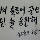 붓펜캘리그라피 이미지