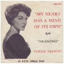 My Heart Has A Mind Of Its Own (1960) -Connie Francis- 이미지