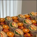 샌드위치, 샐러드 포장 이미지