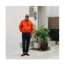 더카센티노 | 드레익스 플리스 /카센티노 오렌지 플리스 사이즈 (Drake’s Orange Casentino Wool Half-Zip Pullover...