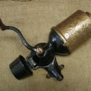 Ornate Vintage 1890's Brass & Iron Royal Coffee Grinder ＞ Antique Mill RARE 6624 이미지