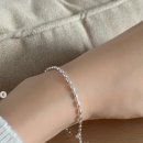 실버925쌀알실버볼팔찌B054 이미지