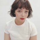 단발머리 이미지