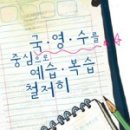 국영수를 중심으로 예습복습 철저히-조효은 作