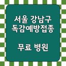 2024 서울 강남구 무료 독감 예방접종 병원 의원 리스트