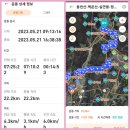 ❤️용천산~백운산~실연봉~망월산~매암산~당나귀봉~철마산~철마산서봉~이하봉~사베이산종주23.5.21일 이미지