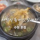 숫지다능이버섯갈비탕&삼계탕 | 수원 점심 맛집, 태백상황버섯삼계탕 후기
