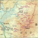 서대산-장룡산 등산지도(금산군) 이미지