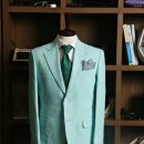 [柳] Emerald Green Linen Blazer 이미지