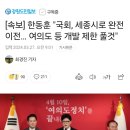 [속보] 한동훈 "국회, 세종시로 완전 이전… 여의도 등 개발 제한 풀것" 이미지