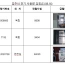 입주사 전기 사용량 검침(23.08.16) 사진첨부 이미지