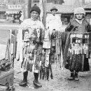 백년전 마포나루의 좌판상인 가게들 이미지