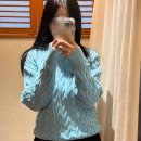 아비에무아 클래식 케이블 스웨터 착용 후기, 블루 꽈배기 니트 추천