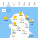 오늘의 날씨🌞☔️☃️, 2024년 8월 27일 화요일 이미지