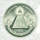 조폐공사의 전시안과 피라미드 그리고 666(?) 조형물 이미지
