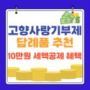 고향사랑기부제 세액공제 10만 원 방법 답례품 추천 한우 수령 후기