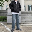 상당지 | 노스페이스 남자 바람막이 코디 화이트라벨 자켓 블랙 컬러 투웨이 지퍼 만족!