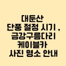 금강밧데리 | 대둔산 단풍 절정 시기 + 금강구름다리/케이블카 사진 명소 안내