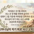 하나님이 자기 피로 사신 교회(행 20:28) 이미지