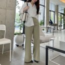 립합 스탠다드 슬랙스, 다리가 길어보이는 와이드슬랙스 코디