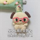 뜨개와 자수 | [뜨개로그] 도아니티 수밍's 안경즈 코바늘 인형 키링 추천 후기
