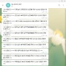 텔레그램에 시스템 공지 띄우기 테스트.. 이미지