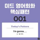 [중급편 001] 'I'm gonna v~'(난 V동사할 거야) 이미지